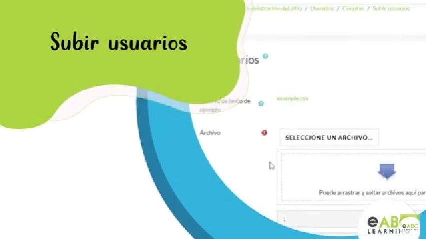 Subir usuarios
